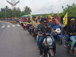 ޖަޒީރާ ސައިކަލް ބުރުގެ ނަމުގައި ގުޅިފައިވާ ޕާޓީތަކުން ގަމުގައި ކުރިއަށްގެންދިޔަ ސައިކަލް ބުރުގެ ތެރެއިން