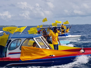 އިބޫއަށް މަރުހަބާ ކިޔުމަށް މަޑުއްވަރީ ޒުވާނުން ކަނޑަށް ނުކުންނަނީ