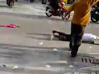 An elderly man was injured in a ruling party campaign event in Thinadhoo island of Gaafu Dhaalu atoll on Saturday evening