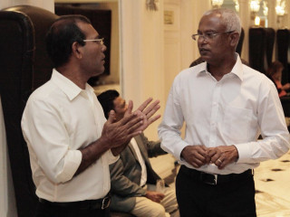 މިއީ އެމްޑީޕީގެ ކެނޑިޑޭޓަކަށް އިބޫ އިންތިހާބު ކުރެއްވިފަހުން ރައީސް ނަޝީދާ ބައްދަލުކުރެއްވި ފުރަތަމަ ފަހަރުކަން ފާހަގަކޮށްލެވޭ