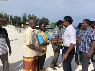 ހުރާގެ ބަނދަރު ސަރަހައްދުން ފައިސަލް އަށް ވަނީ ހޫނު މަރުޙަބާއެއް ދަންނަވާފައި