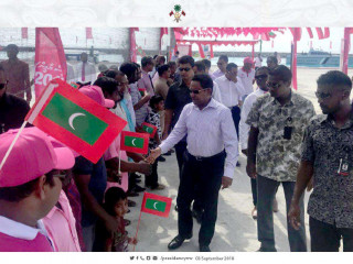 ރައީސް ޔާމީން އަރިއަތޮޅު ދެކުނުބުރީ ދަނގެއްޗަށް ކުރެއްވި ދަތުރުފުޅުގެ ތެރެއިން