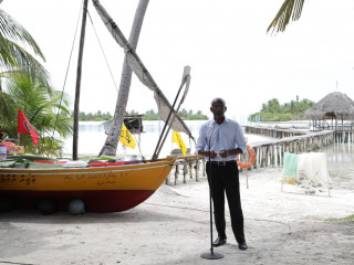 ރިޔާސީ ކެމްޕެއިންގައި ރައީސް ސޯލިހު ހުވަދުއަތޮޅު ރަށެއްގައި ވާހަކަފުޅު ދައްކަވަނީ