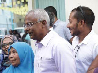 Joint Opposition presidential candidate Ibrahim Mohamed Solih