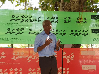 Joint Opposition presidential candidate Ibrahim Mohamed Solih