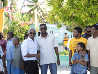 Joint Opposition candidate Solih in Lhaimagu