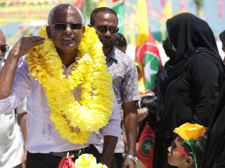 އިއްތިހާދުގެ ކެންޑިޑޭޓް އިބްރާހިމް މުހައްމަދު ސޯލިހް، ގާފަރުން އެމަނިކުފާނަށް ވަނީ ހޫނު މަރުހަބާއެއް ކިޔާފައި