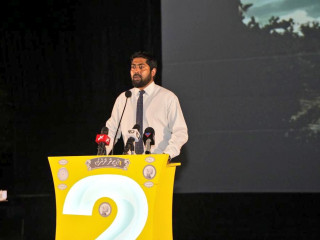 ފުވައްމުލަކުގައި ބޭއްވި ކެމްޕެއިން ޖަލްސާގައި ޝާހު ވާހަކަ ދައްކަވަނީ