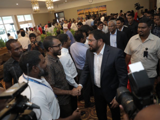 JP leader Qasim Ibrahim returns home