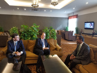 United Kingdom’s Foreign and Commonwealth Office Minister for Asia and the Pacific, MP Mark Field and Ambassador James Dauris arrived in the Maldives on Sunday