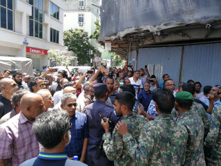 People clash outside Supreme Court