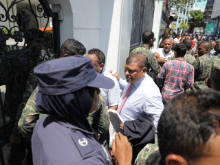 އިންތިހާބު ބާތިލް ކުރަން ރައީސް ޔާމިން ހުށައެޅުއްވި މައްސަލައިގައި ވަކާލާތު ކުރެއްވި ސަލީމް ކޯޓަށް ވަންނަަވަނީ:-ފޮޓޯ ރާއްޖެއެމްވީ-މުހައްމަދު ޝަރުހާން