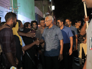 މައްޗަންގޯޅީ ގައި ބޭއްވުނު އުފާފާޅު ކުރުންތަކުގެ ތެރެއިން އިންތިޚާބީ ރައީސް ސޯލިހު ސަޕޯޓަރުންނާއެކު