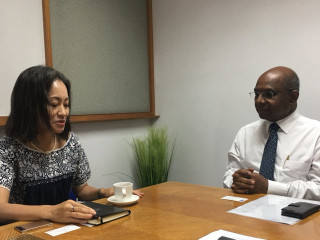 UNDP Resident Representative Shoko Noda calls on Transition Chairman Shahid