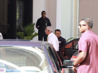 October 28, 2018: President-elect Ibrahim Mohamed Solih arrives at parliament to attend sitting