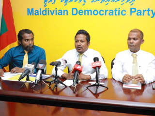 ނަޝީދަށް ދަންނަވާ މަރުހަބާއާ ގުޅޭ ގޮތުން ބޭއްވި ޕްރެސް ކޮންފަރެންސް