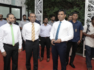 ރައީސް ނަޝީދު އަދާލަތުގެ ޕާޓީގެ ރައީސް އިމްރާން އަބްދުﷲ އާއެކު