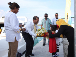 ރައީސް ނަޝީދު އުކުޅަހަށް ވަޑައިގަތުމުން މާ ބޮނޑިއެއް އަރުވަނީ