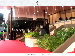 ރައީސް އިބްރާހިމް މުހައްމަދު ސޯލިހު ގައުމާ މުހާތަބްކުރައްވާ ވާހަކަފުޅު ދައްކަވަނީ