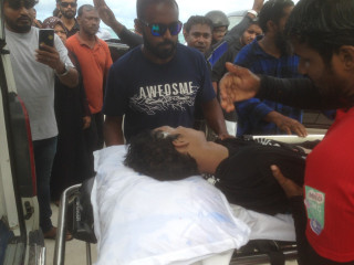 އަހުމަދު ޖައިޝަން ހޮސްޕިޓަލަށް ގެންދަނީ