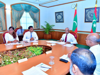 ރައީސް އިބްރާހިމް މުޙައްމަދު ސޯލިހުގެ ކެބިނެޓް ބައްދަލުވުމެއްގެ ތެރެއިން