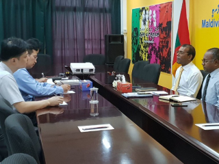 ރައީސް ނަޝީދާއި ޗައިނާގެ ސަފީރު ބޭއްވި ބައްދަލުވުމުގެ ތެރެއިން