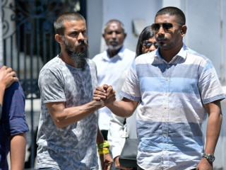 Ali Hashim with recently appointed Youth Minister Ahmed Mahloof