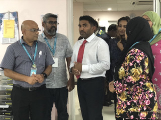 މިނިސްޓަރ އަމީން އައިޖީއެމް ހޮސްޕިޓަލުގައި