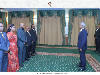 މިނިސްޓަރ އޮފް ސްޓޭޓްގެ މަޤާމަށް ފަސް ބޭފުޅަކު ޢައްޔަން ކުރެއްވުން