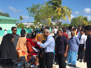 ރައީސުލް ޖުމްހޫރިއްޔާ އިބްރާހިމް މުހައްމަދު ސާލިޙް ކ. ދިއްފުއްޓަށް ވަޑައިގަތުން