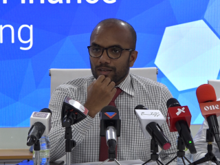 ފިނޭންސް މިނިސްޓަރު އިބްރާހިމް އަމީރު ވާހަކަފުޅު ދައްކަވަނީ