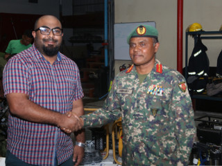 The Maldives National Defence Force received donations from several companies