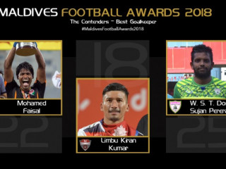 މޯލްޑިވްސް ފުޓްބޯލް އެވޯޑްސް: އެންމެ މޮޅު ގޯލު ކީޕަރުގެ މަގާމަށް ވާދަކުރާ ކުޅުންތެރިން އިއުލާންކޮށްފި