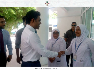 ނައިބް ރައީސް ފައިސަލް ނަސީމު ފުވައްމުލަކުގެ ހޮސްޕިޓަލަށް ވަޑައިގަންނަވަނީ