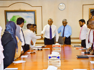 President Solih meets the Male\' City Council