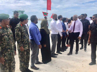 ރައީސް އިބްރާހިމް މުހައްމަދު ސޯލިހު ދުވާފަރަށް ވަނީ ހޫނު މަރުޙަބާއެއް ކިޔާފައި