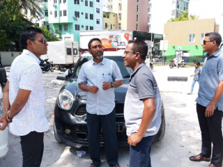 The Vice President observed and inquired on the ongoing work