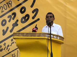 ކުރީގެ ރައީސް މުހައްމަދު ނަޝީދު، މަބްރޫކްގެ ކެމްޕޭން ޖަލްސާގައި ވާހަކަދައްކަވަނީ