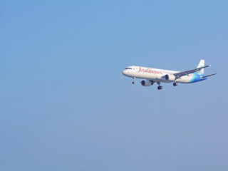 A flight of the national airline