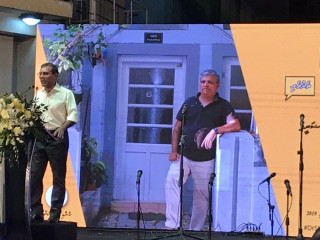 ޑރ. ޝަރީފް ކެމްޕޭނު ލޯންޗު ކުރުމުގެ ހަފްލާގައި ނަޝީދު ވާހަކަފުޅު ދައްކަވަނީ