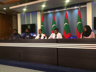 ހޯމް މިނިސްޓްރީ އާއި މިނިސްޓްރީ އޮފް ޔޫތް، ސްޕޯޓްސް އެންޑް ކޮމިއުނިޓީ އެމްޕަވަރމަންޓުން އަންގާރަ ދުވަހު ރައީސް އޮފީހުގައި ބޭއްވި ނޫސްވެރިންގެ ބައްދަލުވުމުގެ ތެރެއިން