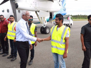 ރައީސް ސޯލިހް ކުރިން ކުރެއްވި ދަތުރު ފުޅެއްގައި