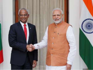 President Solih and Indian PM Modi