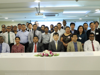 Representatives from the Japanese Environment Ministry and the International Renewable Energy Agency were at Monday’s event