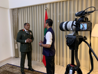 ޗީފް އޮފް ޑިފެންސް ފޯސް މޭޖަރ ޖެނެރަލް ޢަބްދުﷲ ޝަމާލް އިންޓިވައުދެއްވަނީ