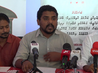 Labour Party spokesperson Mauroof Zakir at a press conference