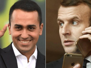 ފަރަންސޭސްވިލާތުގެ ރައީސް އެމަނުއެލް މެކްރަން (ކ) އަދި އިޓަލީގެ ޑެޕިއުޓީ ޕްރައިމް މިނިސްޓަރު ލުއީޖީ ޑި މާޔޯ