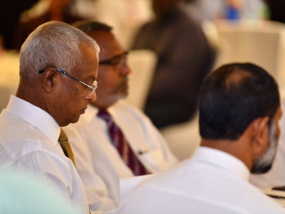 President Ibrahim Mohamed Solih at an event in December 2018