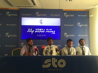 STO Managing Director since November 30th, 2018, Husen Mohamed Amru Rashad (second from left) speaking at a press conference