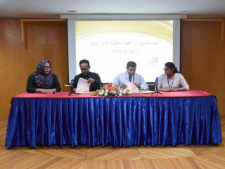 STELCO managing director Hassan Mugnee and Care Society’s chairman Thaha Saleem signed the agreement at a ceremony on Tuesday